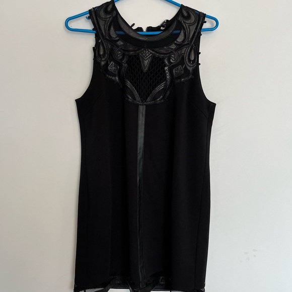 Buffalo by David Bitton Black Sleeveless Mesh Dress Size large - Picture 2 of 7